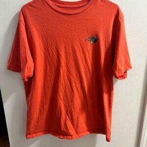 Tommy Bahama Mens Orange Relax Short‎ Sleeve T Shirt Size L G Tropical Graphic